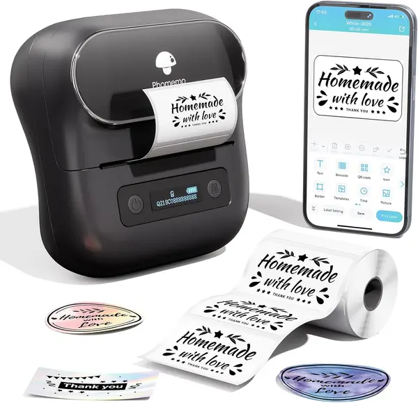 Phomemo Thermal Label Printer Bluetooth M220 20-75cm