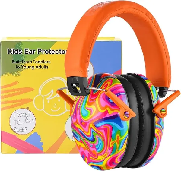 PROHEAR 032 Kids Ear Protection Safety Ear Muffs, NRR 25dB Noise Reduction Childrens Earmuffs