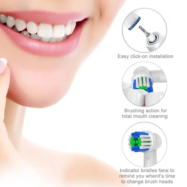 Replacement Toothbrush Heads Compatible with Oral-B 16 Pcs
