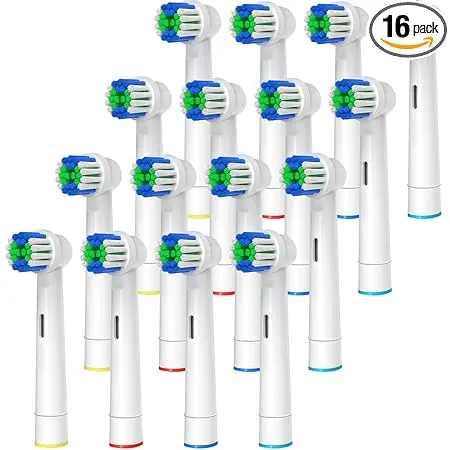 Replacement Toothbrush Heads Compatible with Oral-B 16 Pcs
