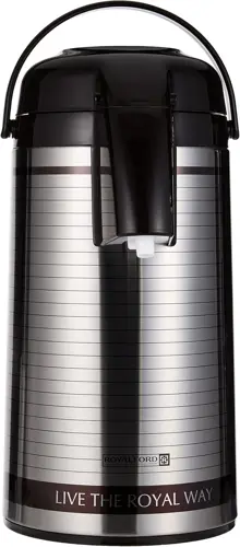 RoyalFord Airpot Glass Vacuum Flask  3.0Ltr Double Wall Vacuum Insulation Thermos 