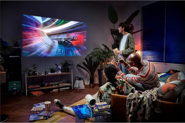 Samsung The Freestyle Smart Portable Projector 2nd Gen with Gaming Hub FHD HDR 30” 100”