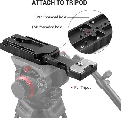 SMALLRIG VCT-14 Quick Release Tripod Adapter Plate for Sony VCT-14 Standard, Compatible with SMALLRIG 2837-2169