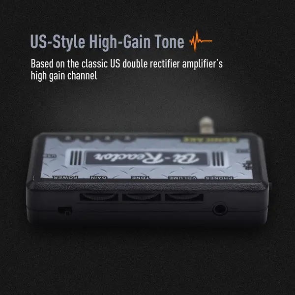 SONICAKE Bi-Reactor Portable Pocket Guitar Headphone Amp Plug-In USB Chargable