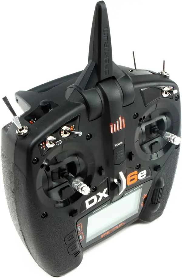 Spektrum DX6e 6-Channel DSMX 2.4GHz RC Radio Transmitter Only (No Receiver) Telemetry Wireless Trainer Link