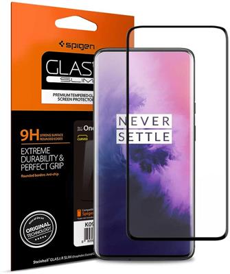 Spigen OnePlus 7 Pro Screen Protector, Glas.tR Curved, 9H Tempered Glass, Case Friendly, High Responsiveness, Bubble-free, Anti-fingerprint, Anti-scratch (K09GL26502)