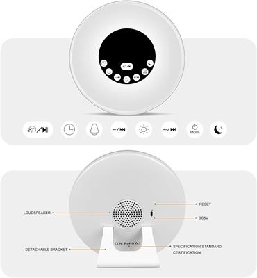StillCool Wake Up Light Sunrise Alarm Clock for Kids, Sleep Aid, FM Radio, Snooze, Nightlight, Daylight, 12 Natural Sounds, 7 Colors