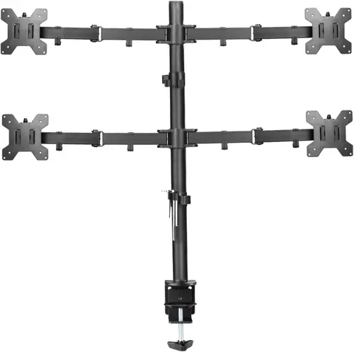 Suptek Quad Monitor Arm For 13"-27" Screens | Monitor Mount Clamp Tilt Swivel Rotation(80cm Pole) MD6884