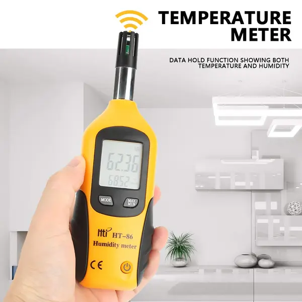 Hit Temperature Humidity Meter 2 in 1 Portable Digital Hygrometer HT-86 
