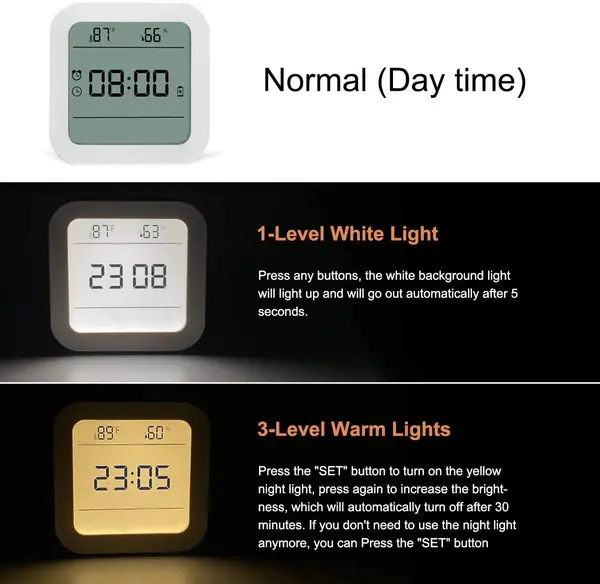 Tesoky White Noise Machine for Sleeping Baby Adults, Sound Machine with 27 HiFi Sounds, Night Light, Alarm Clock, Temp & Humidity