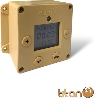 Titan Incubators CUBE Light Sensor & Timer Auto Chicken House Opener/Closer