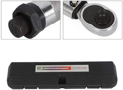 1/4 inch automatic torque wrench, adjustable from 5 to 25 Nm