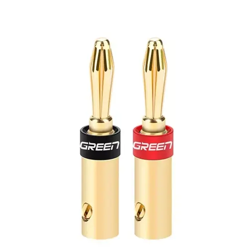 Ugreen Speaker Cable Banana Connector Screw Jack Plug Adapter for Speaker Wire Amplifier Audio Video Cable Banana Plug