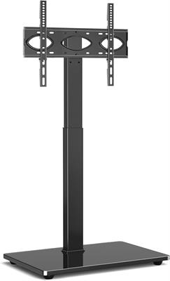 Universal Floor TV Stand Tall with Bracket Mount for 32 to 70 Inch Flat Curved Screen with Tempered Glass, Cantilever TV Stand Bed with swivel mount max VESA 400x400mm