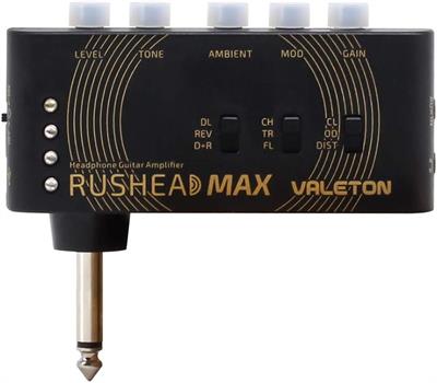Valeton RH-100 Rushead Max USB Chargeable Portable Pocket Guitar Bass Headphone Amp Carry-On Bedroom Plug-In Multi-Effects