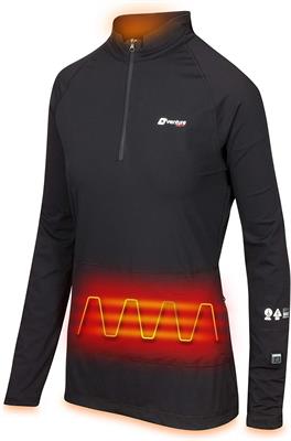 Venture Heat Women's Heated Shirt Thermal Underwear with Battery Pack - Long John, 1/4 Zip Electric Base Layer Pullover Jumper, Nomad (Medium)