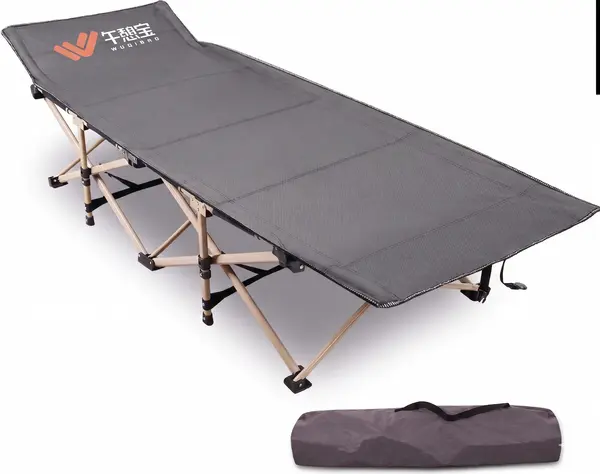 Wuqibao Foldable Camping Bed Lightweight 6.2x2.3 Feet