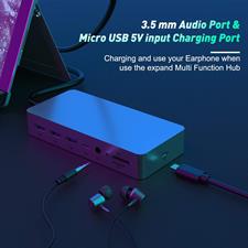 Microsoft Surface Pro Dock 12 in 1 for Surface Pro 4/5/6 Docking Station Double Display, 4K HDMI VGA, Gigabit Ethernet, 3xUSB 3.0, USB 2.0, Audio, USB C, SD&TF Card Slot