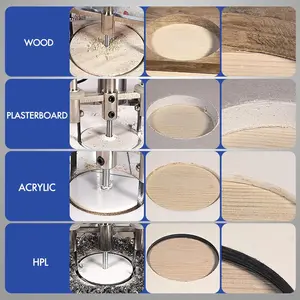 Adjustable Circle Hole Saw Wood Cutter Drill Bit Cordless Aircraft Type Alloy Tools for Woodworking 300mm