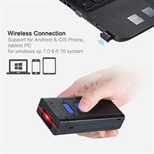 Aibecy Portable Bluetooth Wireless 1D Barcode Bar Code Scanner Reader Support for Windows IOS Android OS