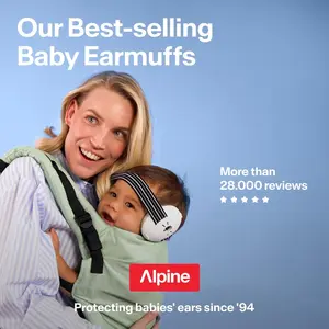 Alpine Muffy Baby Earmuffs Ear Protection Noise Cancelling Headphone up to 36 Months Ear Muffs for Hearing Protection