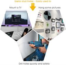 aom Stud Finder, 4 in 1 Large LCD Electronic Multi-Scanner Stud Sensor Detection with Sound Warning