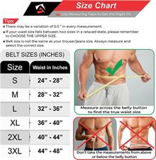 AQF Weightlifting Belt for men Gym Fitness, 4" Padded Lumbar Back Support, 7mm Thick Leather Training Belt with 11 Adjustable Holes (Medium)