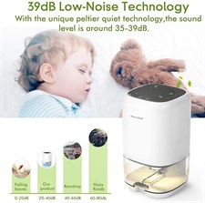 Mini Electric Dehumidifier Ultra Quiet 1000ml