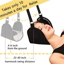 BAMOMBY Hammock For Neck Pain Relief Traction,Portable Cervical Traction Massages Space Expands Device,Relaxing Pain Head