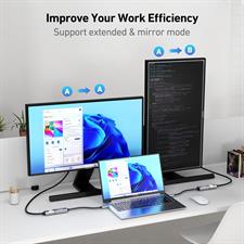 BENFEI USB Type-C to HDMI Adapter [Thunderbolt 3/4 Compatible] with MacBook Pro/Air 2023, iPad Pro, iMac, S23, XPS 17, Surface Book 3 and More