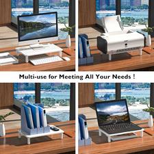 BONTEC Monitor Stand Riser Computer LCD Stand with Mesh Platform for Laptop, Computer, iMac, PC