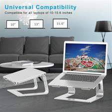 BoYata Laptop Stand Aluminum Ventilated Laptop Holder Notebook Stand Compatible with 10-15.6'' MacBook 