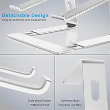 BoYata Laptop Stand Aluminum Ventilated Laptop Holder Notebook Stand Compatible with 10-15.6'' MacBook 