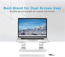 BoYata Laptop Stand Aluminum Ventilated Laptop Holder Notebook Stand Compatible with 10-15.6'' MacBook 
