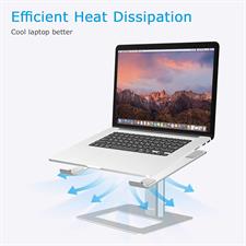 Laptop Stand Height adjustable Aluminum Laptop Riser Ventilated Holder (Brand: BoYata)