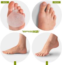 Brison Metatarsal Soft Gel Pads for Forefoot Pain - 2 Pairs