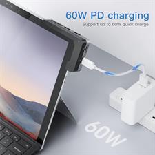 BYEASY Docking Station, 6-in-1 Microsoft Surface Pro 7 USBC Hub with 4K HDMI, PD 60W Type-C Charging, SD/TF Card Reader, 2 USB 3.0-Specifically Designed Expansion Hub