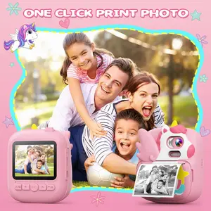 CAMCLID Instant Photo Print Camera 2.4 in HD 1080P 