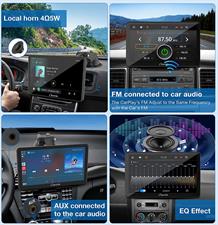 Carpuride 9 inch Car Stereo Multimedia player Wireless Apple Carplay & Android Auto Car Stereo with Backup Cam 