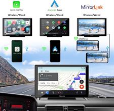 Carpuride 9 inches Wireless_Apple Carplay & Android Auto Car Stereo with Backup Cam