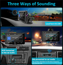 CARPURIDE Car Stereo 7 Inch IPS Touch Screen Multimedia Player