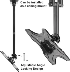 Cheetah ALAMLB Articulating Arm TV Wall Mount fits 20-55" VESA 400 Full Motion Tilt Swivel Rotation Extension Bracket