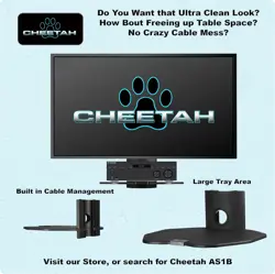 Cheetah ALAMLB Articulating Arm TV Wall Mount fits 20-55" VESA 400 Full Motion Tilt Swivel Rotation Extension Bracket