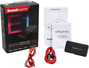 Creative Sound Blaster E1 Portable Headphone Amplifer With USB DAC