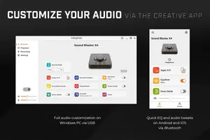 Creative Sound Blaster X4 Hi-Res 24bit 192kHz External USB DAC and Amp Sound Card (Branded Used)