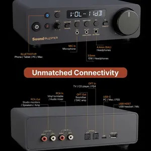 Creative Sound Blaster X5 Dual DAC USB Sound Card Hi-Res Bi-Amplifier Headphone Amp