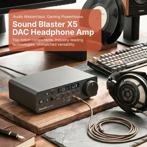 Creative Sound Blaster X5 Dual DAC USB Sound Card Hi-Res Bi-Amplifier Headphone Amp