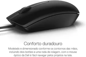 Dell MS116 Scroll Wheel PC Mouse For PC/Mac 2-Way