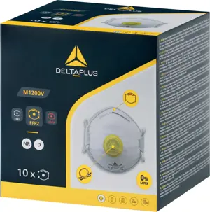 Delta Plus Respiratory Face Mask FFP2 Disposable M1200V 