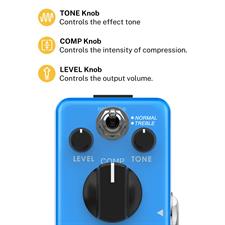 Donner Compressor Pedal Ultimate Comp Guitar Effect Pedal